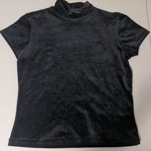 Black velvet top